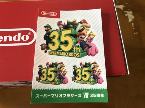 マリオ35周年のシール