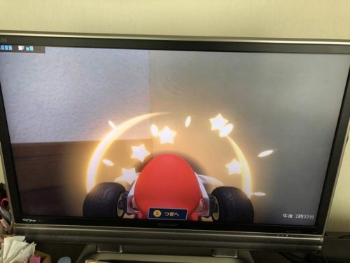 マリオカートがクラッシュ